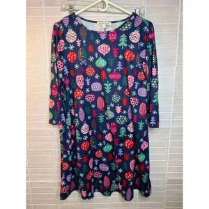 Celebrate Together Christmas Shirt Dress - Women’s Medium